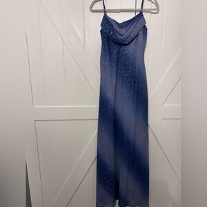 Lavender formal Dress with Silver sparkle